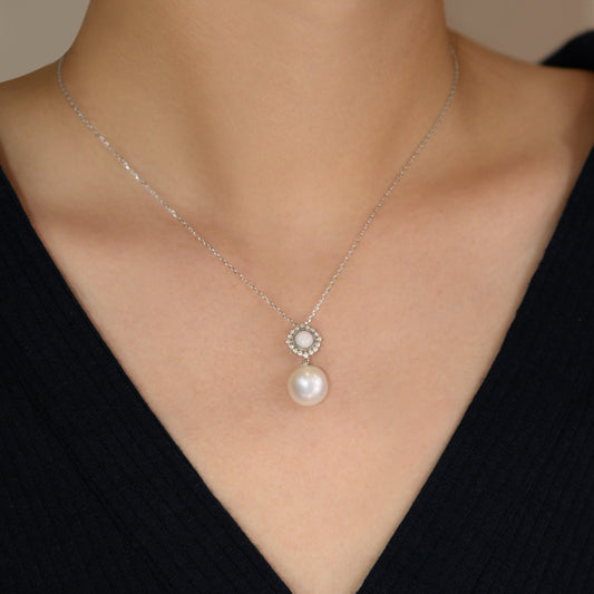 Ashley Pendant - 12mm AAAA Edison Pearl
