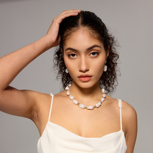 Calypso Necklace - 12mm AAA Baroque Pearls