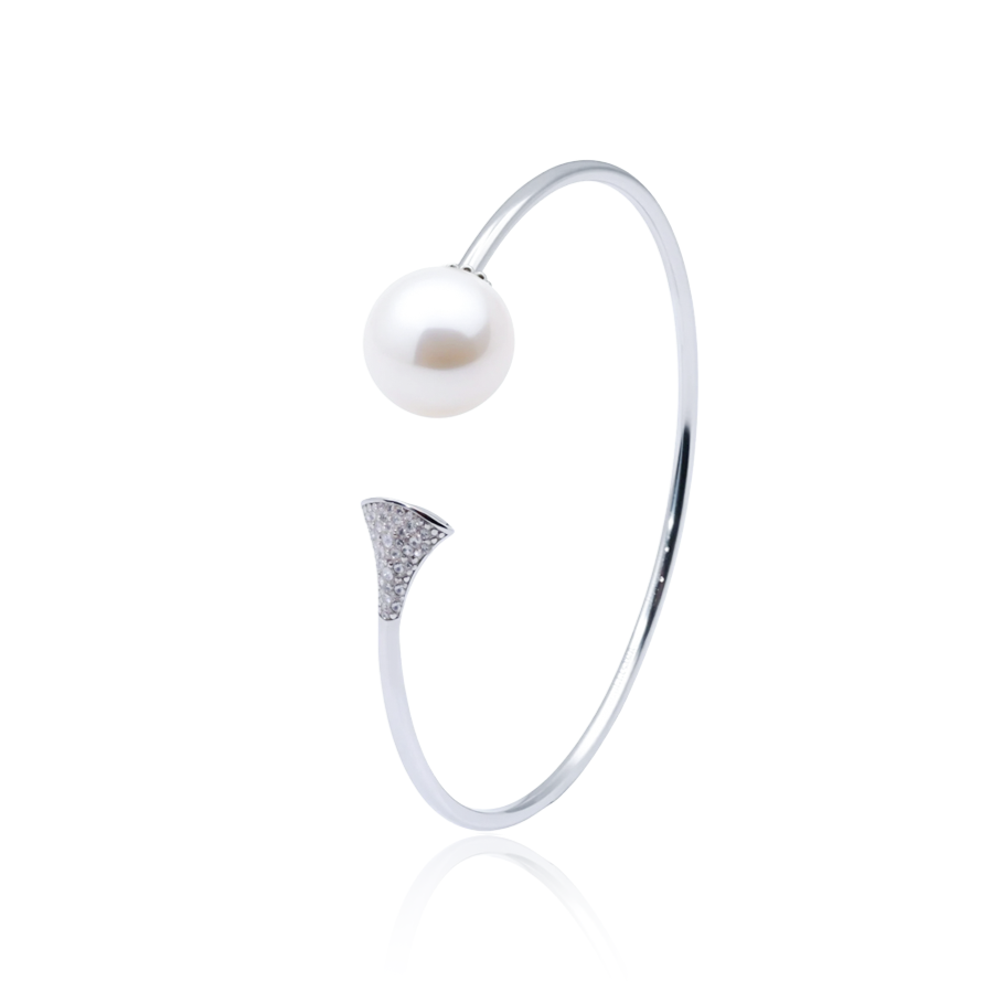Esme Bangle - 11mm AAAA Freshwater Pearl