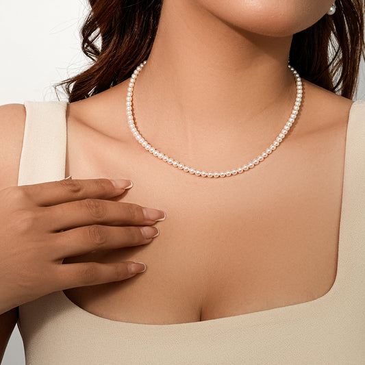 Vera Necklace - 4mm AAAA Freshwater pearl
