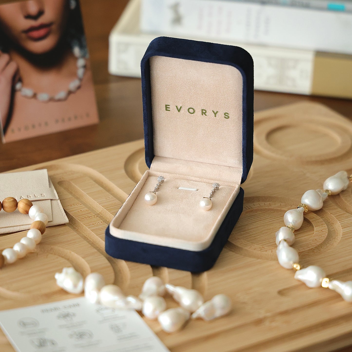 Gloria Earrings - 11mm AAAA Pearls