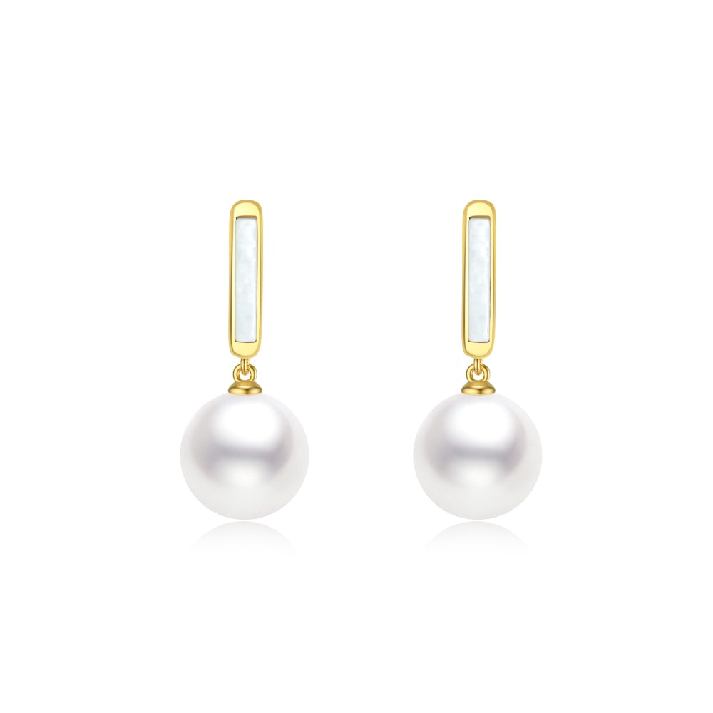 Belle Earrings - 11mm AAAA Pearls